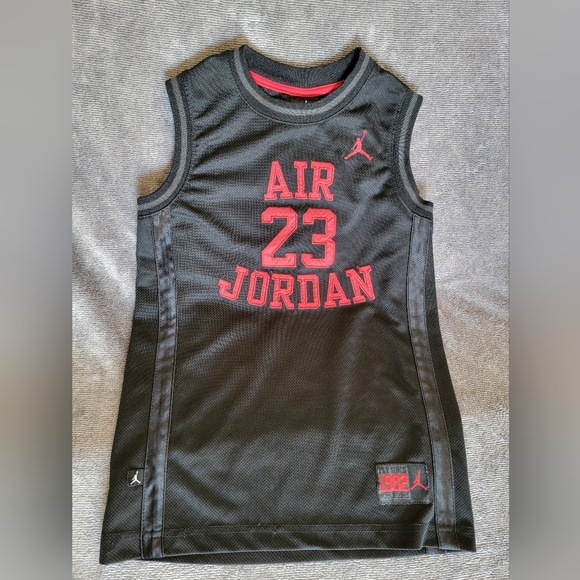 Jordan Other - Jordan Kids Black and Red Air 23 Jersey Sz M 10/12